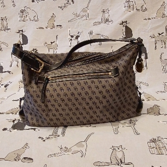 Dooney & Bourke Brown Monogram Bag - Picture 2 of 14
